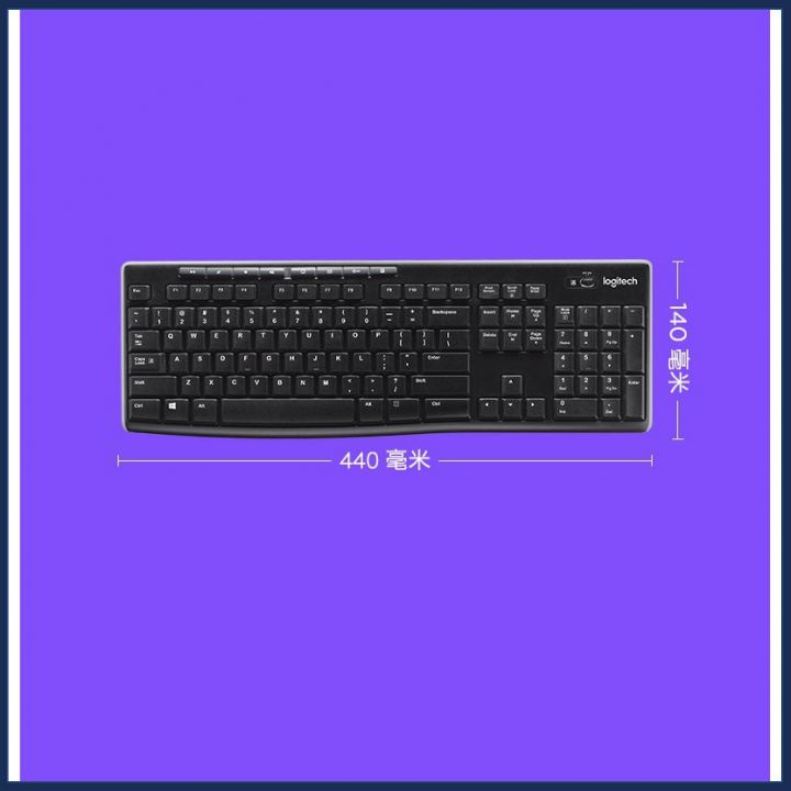 Bàn Phím Không Dây Logitech K270 Cho Máy Tính, Laptop Wireless - Bảo hành chính hãng 12 tháng