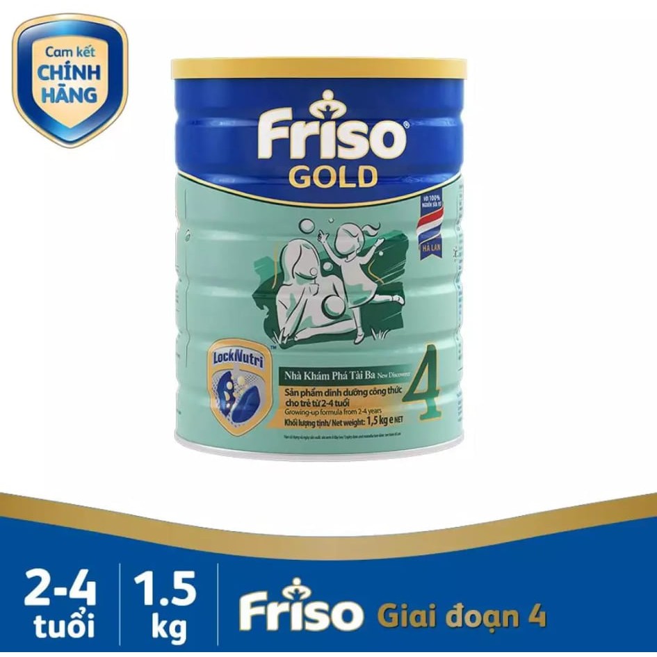 [HSD 10-2022] Hộp Sữa Friso Gold 4 1500g TẶNG BALO