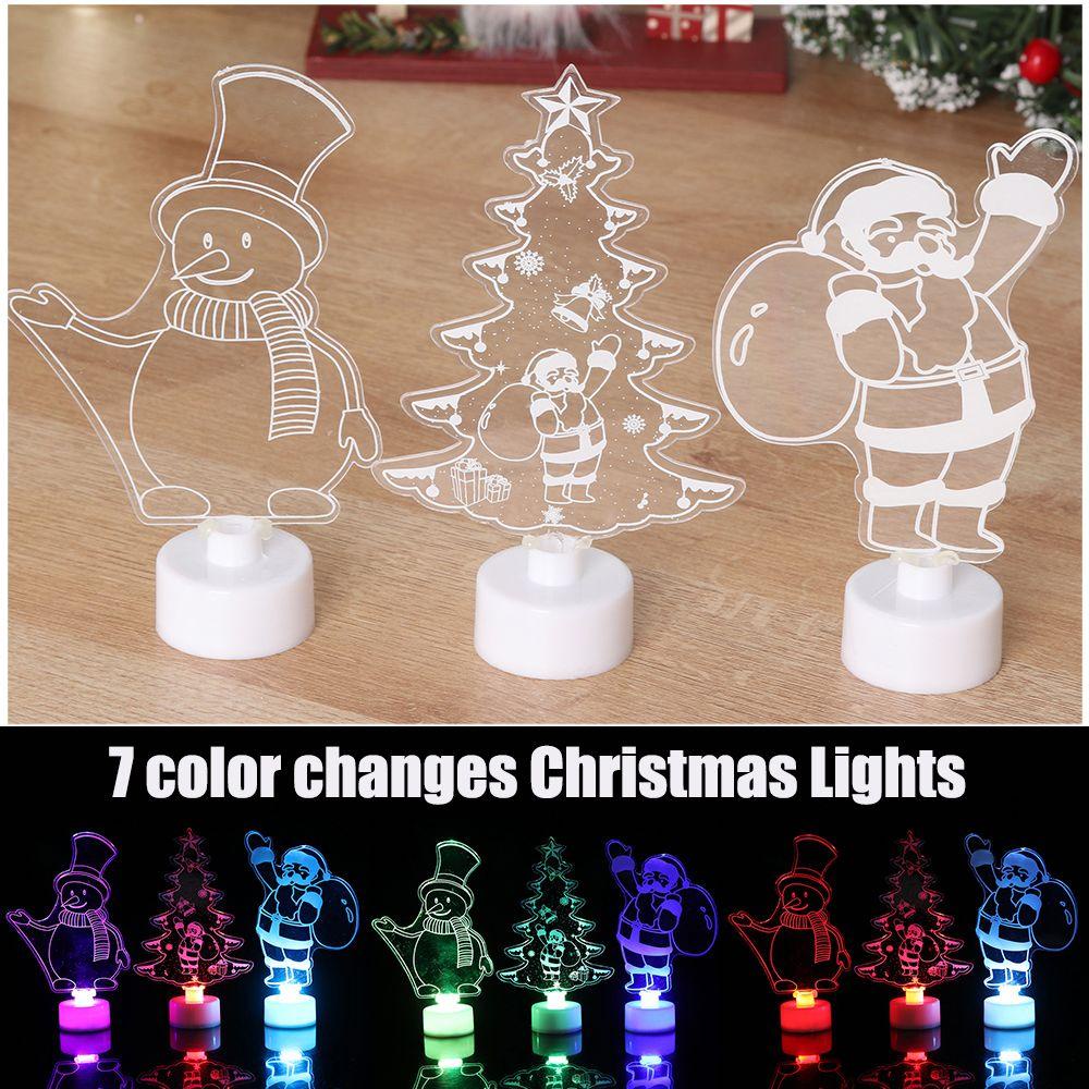 WTTLE Đèn LED Hình Người Tuyết Dùng Trang Trí Giáng Sinh