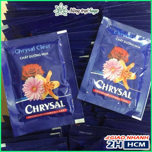 Dưỡng Hoa Lâu Tàn Chrysal - Giúp Hoa Cắm Bình Tươi Lâu Hơn (gói 5 gram) - Nông Trại Sago