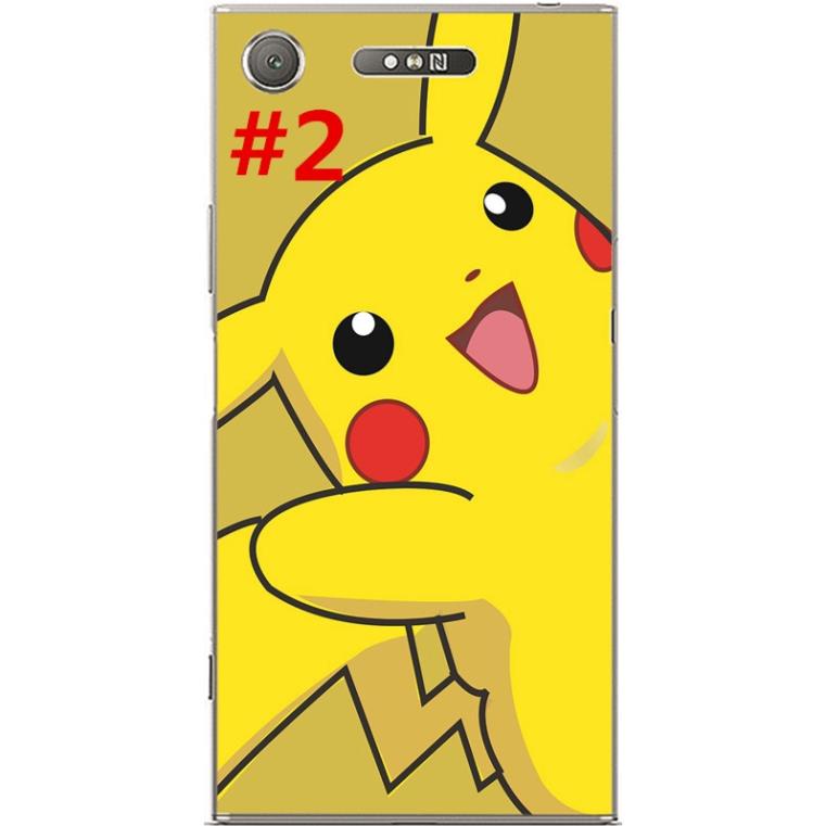 Ốp lưng silicon Sony xz1 in hình pikachu hoạt hình