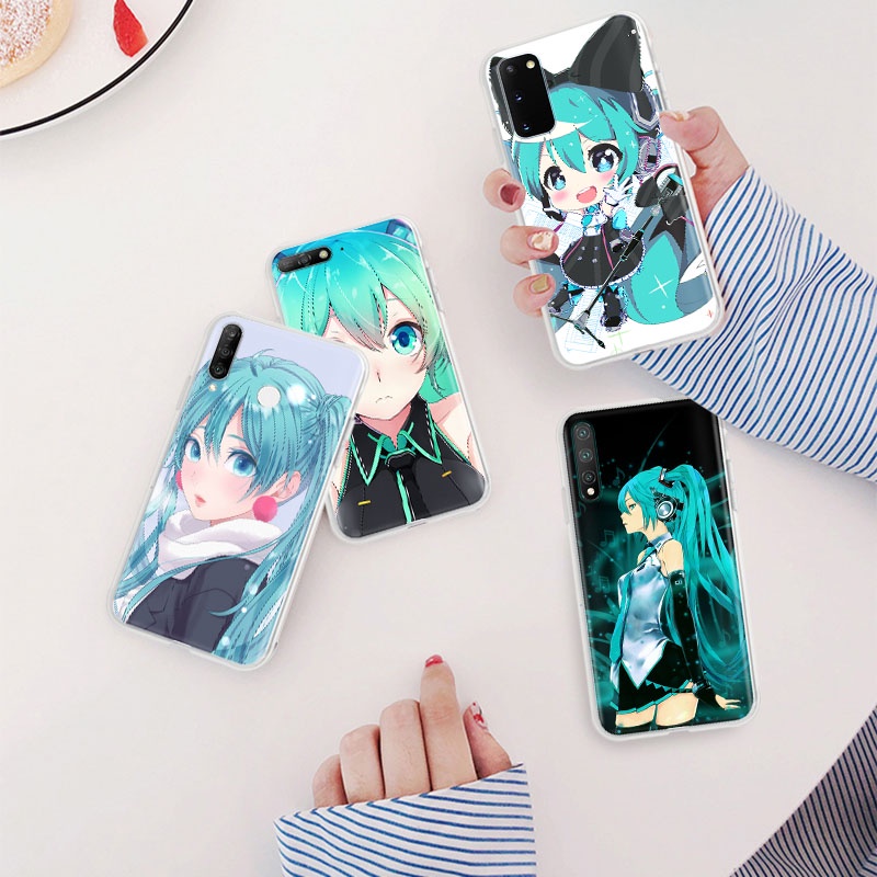 Ốp Điện Thoại Mềm Trong Suốt Hình Hatsune Miku ML-125 Cho Motorola Moto E7 E7I Plus Edge 20 Fusion S30 Power Lite E20 Pro