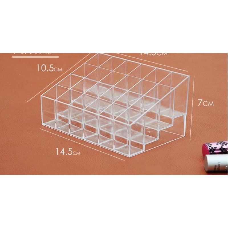 Khay Đựng Son 24 Ô Mica