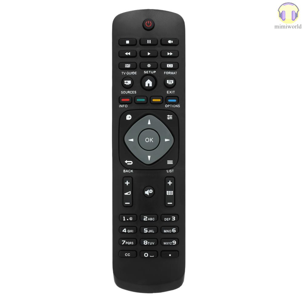MIWO Universal TV Remote Control Wireless Smart Controller Replacement for PHILIPS LCD TV Smart Digital HDTV Black