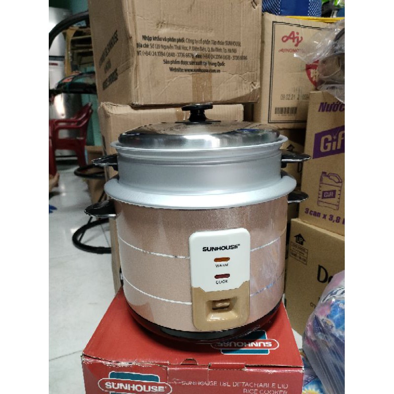 Nồi cơm điện nắp rời Sunhouse 1.8L model SHD8125