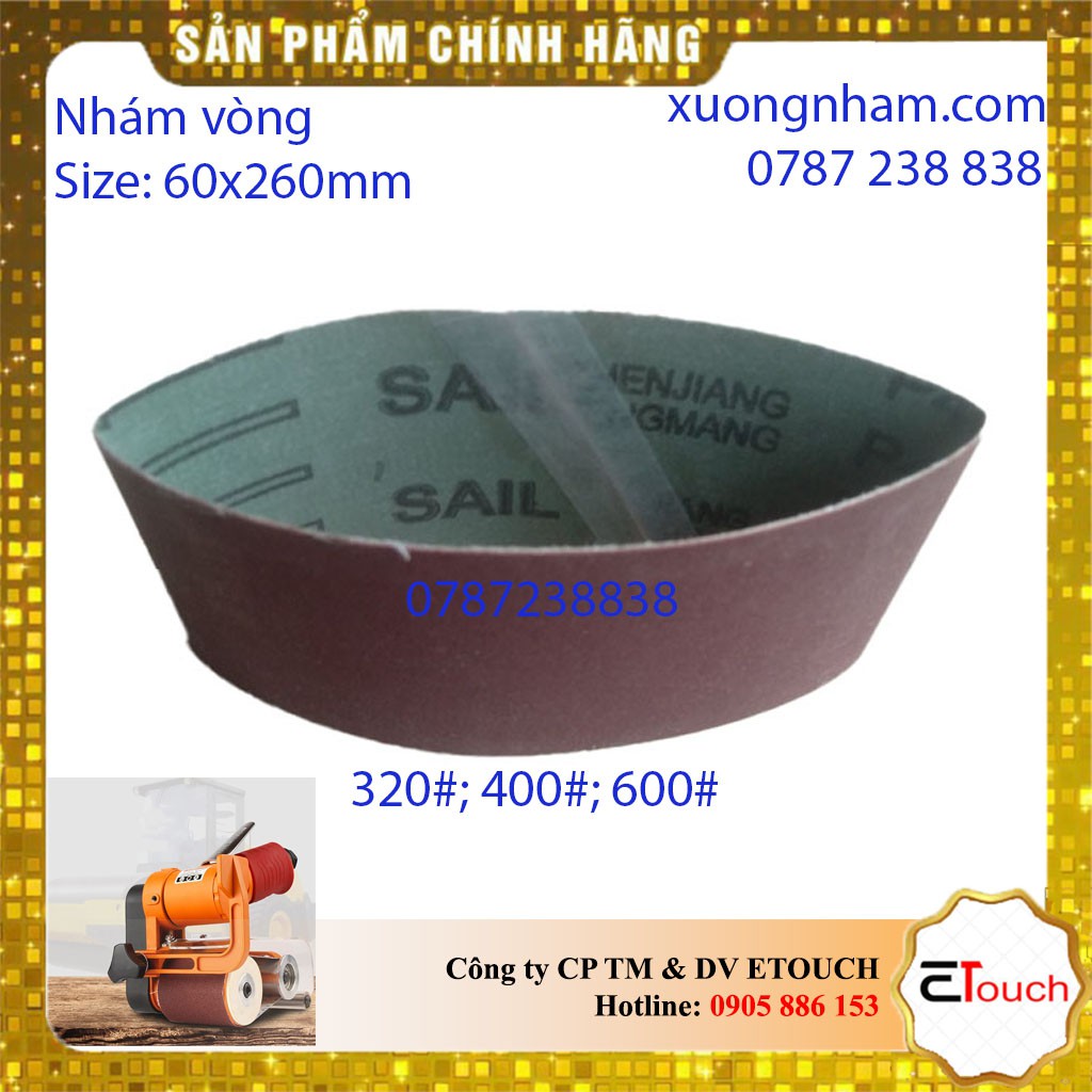 Giấy nhám vòng 60x260mm Made in Taiwan Hạt mịn 320 400 600