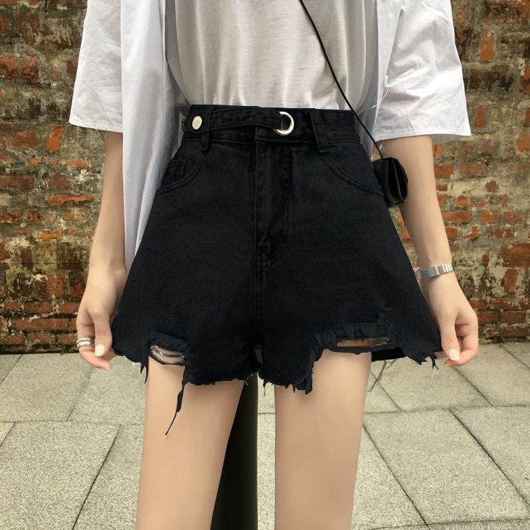 Quần Short Denim Lưng Cao Thời Trang Hè 2021 Phong Cách Hàn Quốc Cho Nữ | BigBuy360 - bigbuy360.vn