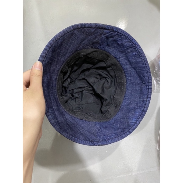 Nón bucket nam nữ, bo cụp in logo cristian vải jeans mềm thời trang hot trend