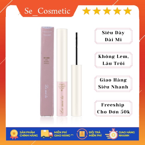 Mascara siêu mảnh tơi mi Lameila Skinny Microcara vỏ hồng Se_cosmetic