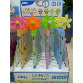 Bút chì khúc 2b deli – kèm quạt – 1 chiếc - cc091