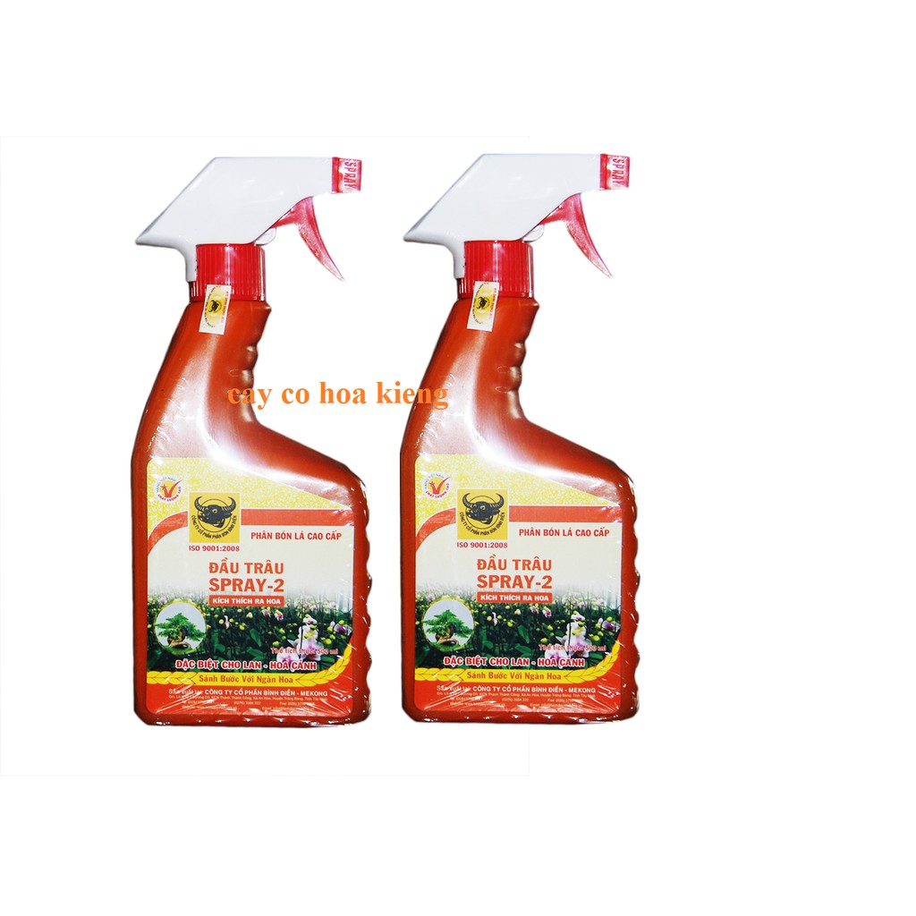 2 chai phân bón lá pha sẵn giai đoạn chuẩn bị ra hoa lan và cây cảnh Spray 2 500ml