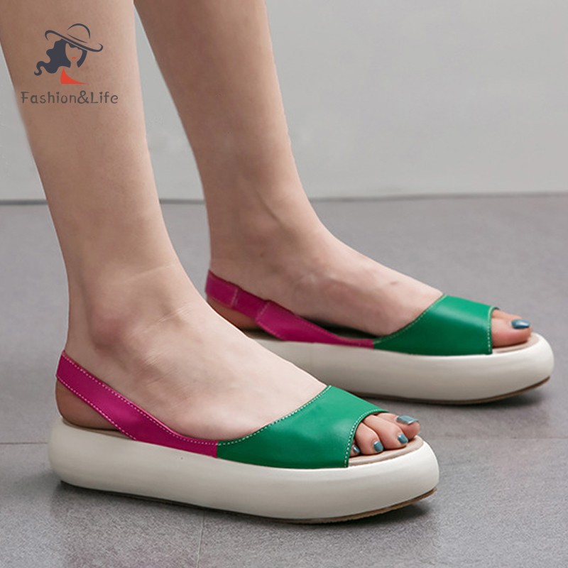 Xăng đan Nữ Quai Ngang Thời Trang Hàn