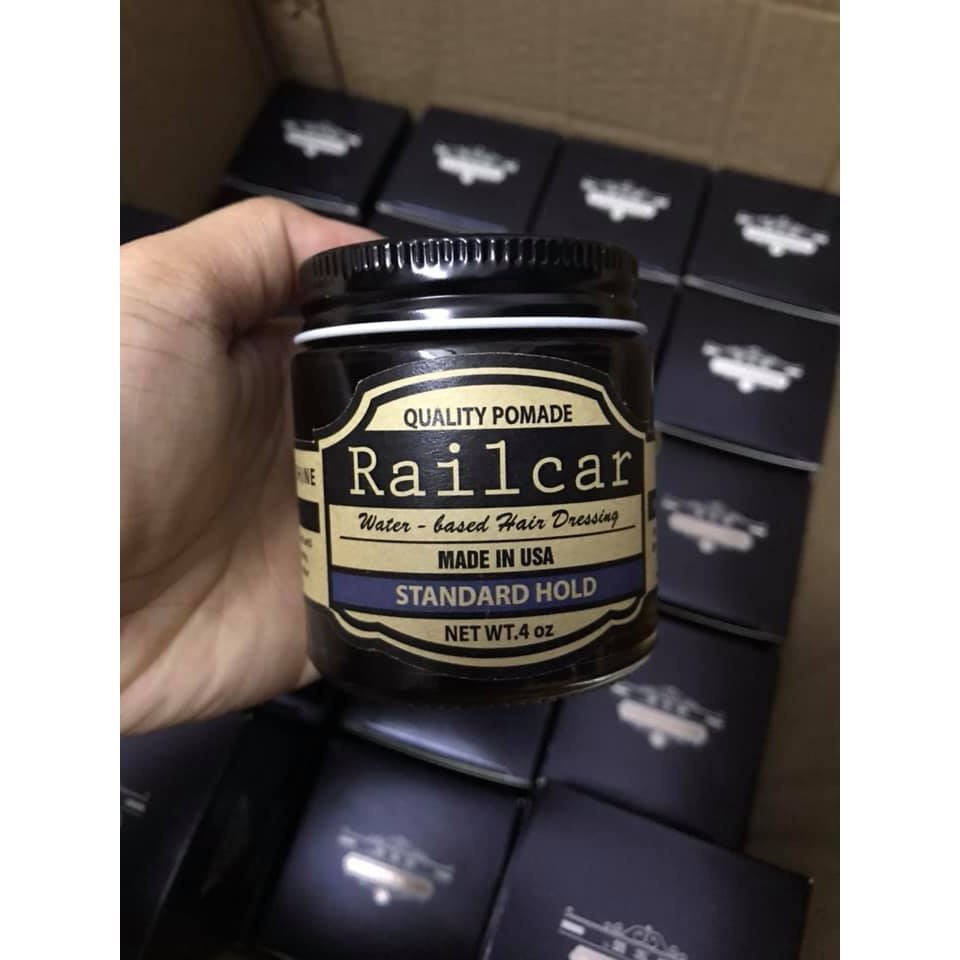 Sáp Vuốt Tóc Nam Pomade Railcar 100ml chuẩn loại 1 chai thủy tinh