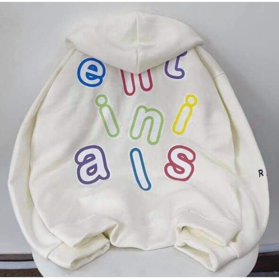 Km Áo Khoác Hoodie Tay Bồng In Chữ N Nữ  Jacket có mũ from rộng mũ hai lớp sỉ ib