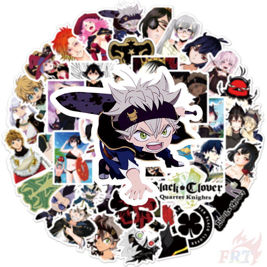 Bộ 50 cái decal dán trang trí hình anime Asta Noell Silva trong anime chống nước DIY