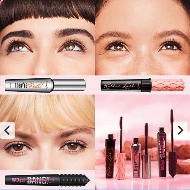 (Sẵn) Chuốt mi Benefit Cosmetics Roller Lash Curling &amp; Lifting Mascara, Badgal, They're Real