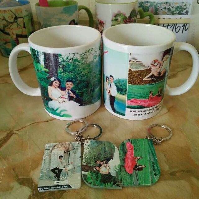 Cốc in ảnh, làm móc khóa in hình cực xinh. Và in ảnh theo yêu cầu. Ai có nhu cầu liên hệ với mình nhé.