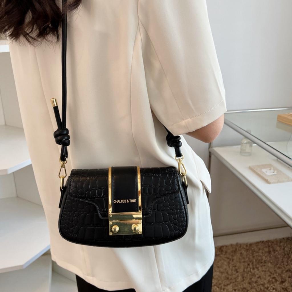 Túi Xách Nữ Đeo Chéo Đeo Vai Kẹp Nách Cao Cấp Khóa Vuông Thời Trang Đẹp Quảng Châu