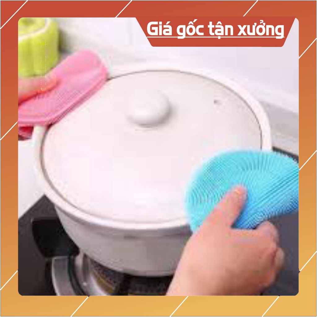 Sẵn hàng Miếng rửa bát silicon tiện dụng .