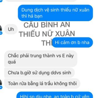 DUNG DỊCH VỆ SINH PHỤ NỮ THIẾU NỮ XUÂN THÌ