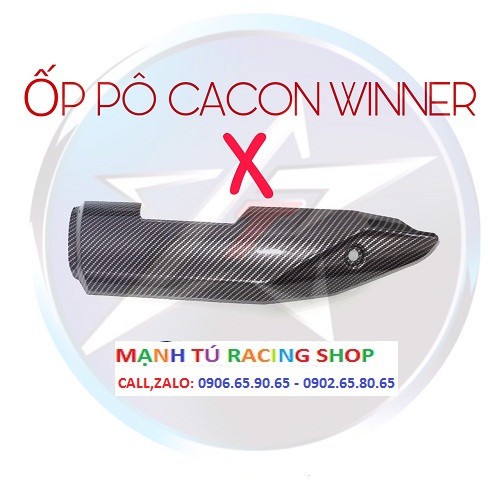 ỐP PÔ VÀ CHỤP ĐÍT PÔ SƠN CARBON CHO HONDA WINNER X