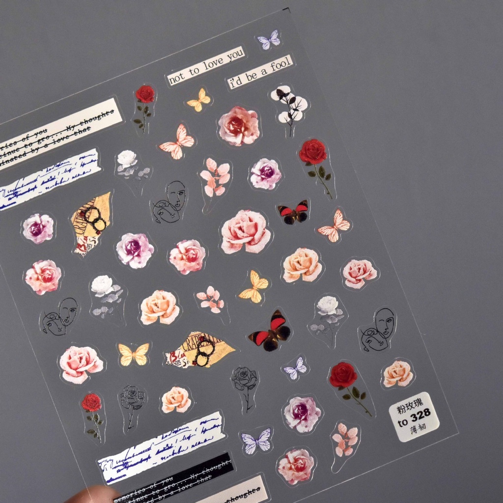 Dán hình Sticker 3D nổi  Mẫu Mới 328, Cực Đẹp Siêu Mỏng