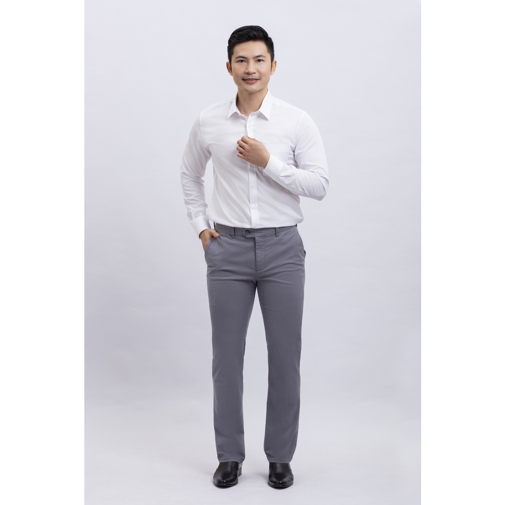Quần kaki nam Slimfit màu xám