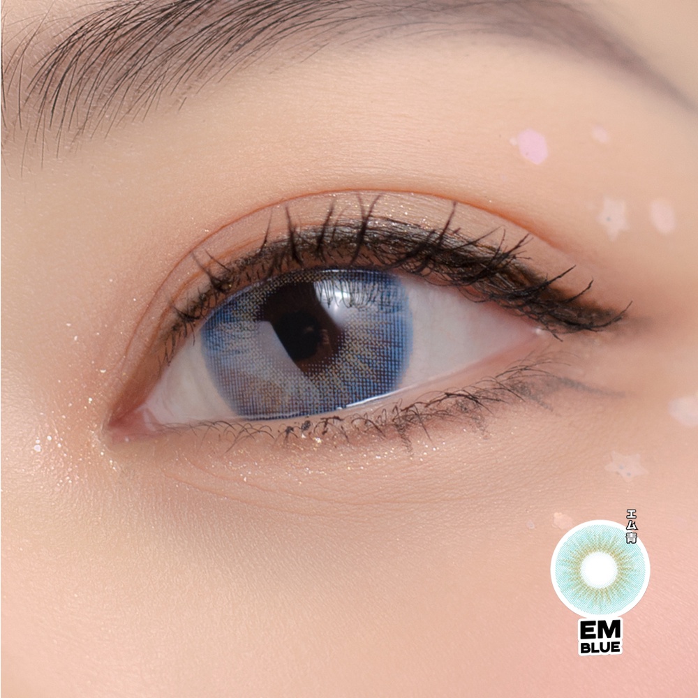 [Mã SKAMLTSM9 giảm 10% đơn 99K] Kính áp tròng LENS NICE EM BLUE - Fake me Collection 14,0mm
