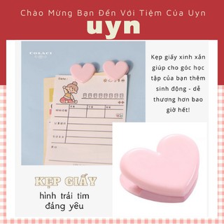 Kẹp Giấy Hình Trái Tim Dễ Thương