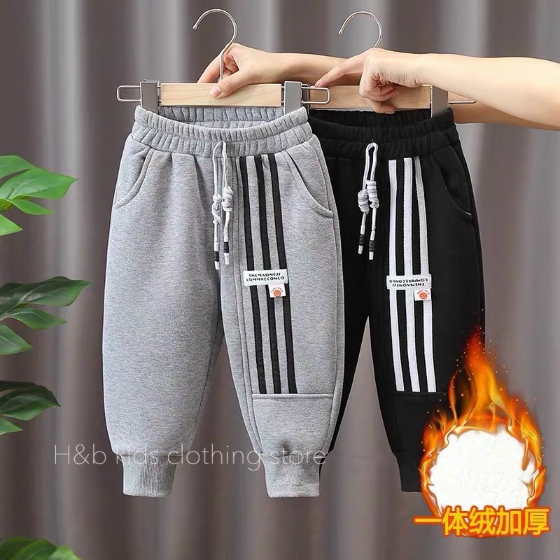 Quần nỉ bông cho bé - quần ống đứng cho bé trai từ 8-28kg Kidbabyonline K094