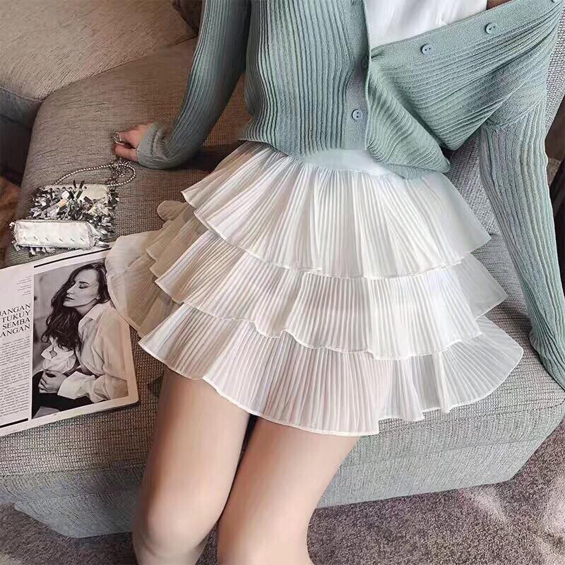 Chân Váy Ngắn 3 Tầng Nhăn loại 1