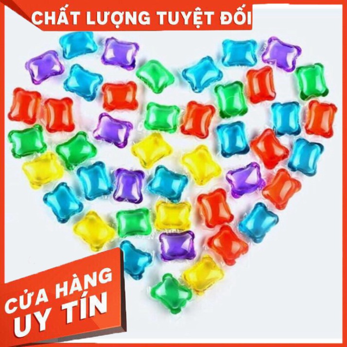 Hộp 30 Viên Nước Giặt Xả Quần Áo 2 Trong 1 Siêu Sạch Giúp Quần Áo Thơm Lâu