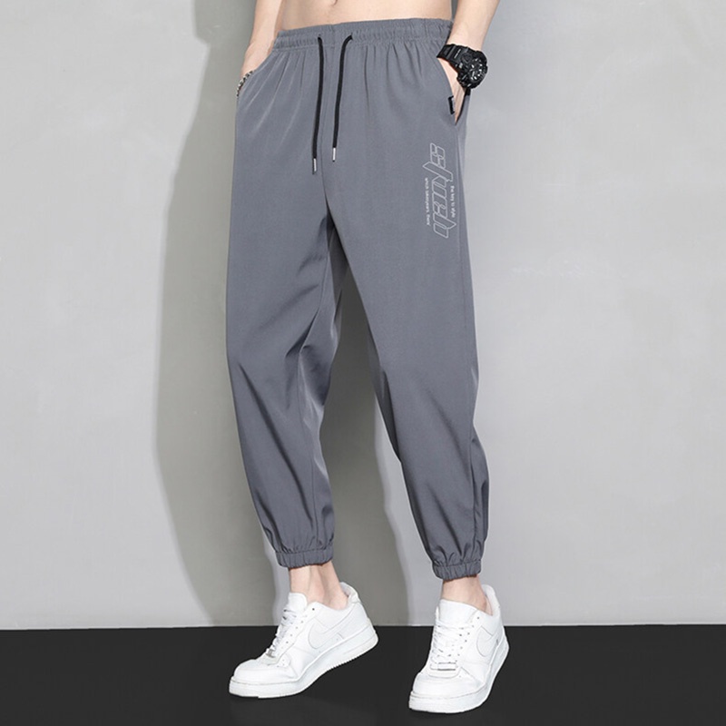 Quần Dài Thể Thao Dáng Suông Mau Khô Thời Trang Mùa Hè Cho Nam