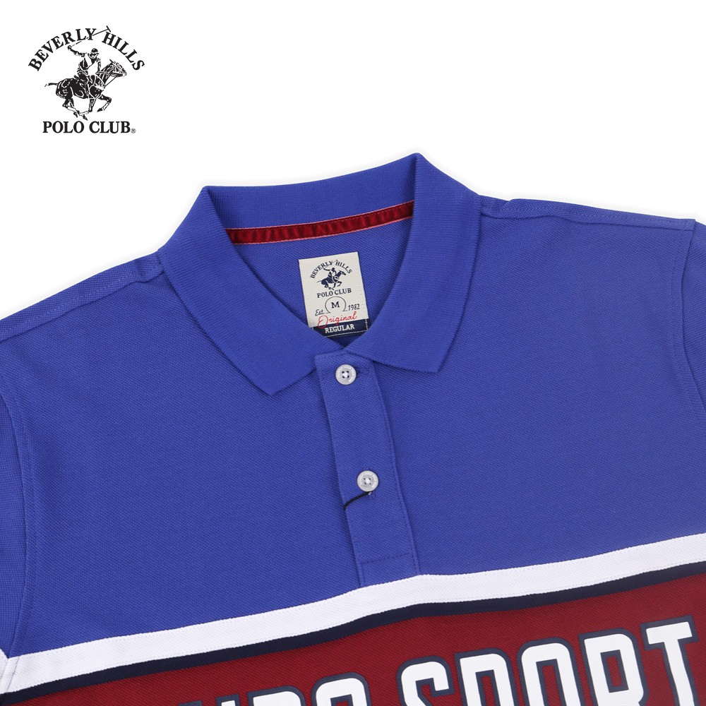 Beverly Hills Polo Club - Áo polo Ngắn tay Nam Regularfit Xanh BLU- BHPC PMRSS20TL098