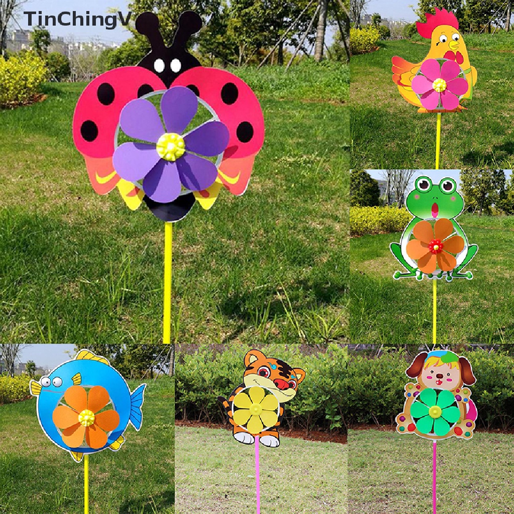 [TinChingV] Chong Chóng Gió Hình Hoạt Hình Đáng Yêu Làm Bằng Thủ Công Trang Trí Sân Vườn Cho Bé
