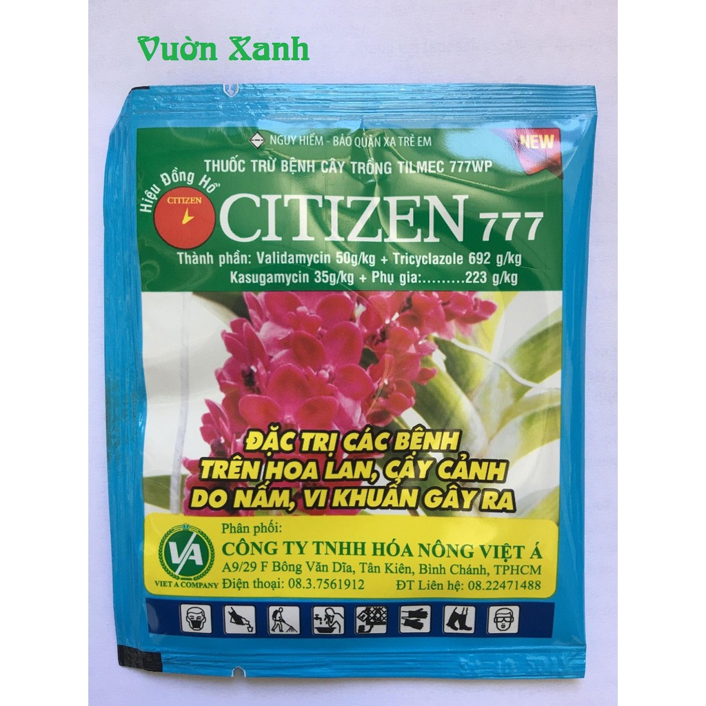 --- Thuốc trừ bệnh chuyên cho hoa, cây cảnh Citizen (Hiệu đồng hồ) 7gr chất, giá rẻ.