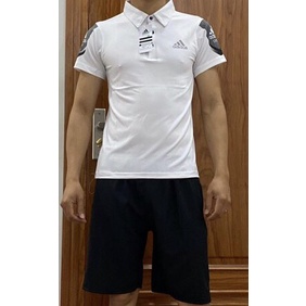 Bộ Nam Hè Thê Thao adidas Mẫu mới cổ bẻ,co dãn tốt, thông thoáng lịch sự