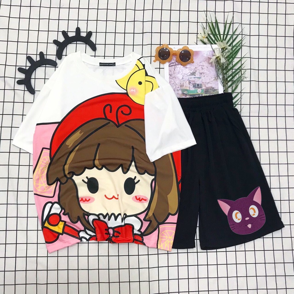 Set đồ bộ hoạt hình ❤️ Bộ mặc nhà Cartoon SAILO MOON form rộng Freesize Molly Fashion