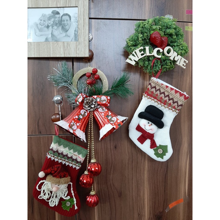 Tất đỏ ước nguyện trang trí Noel, Cây thông, Chrismas