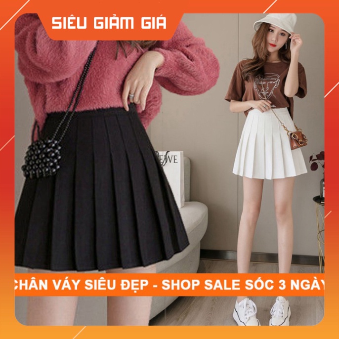 Chân váy xếp ly Chữ A , Váy Ngắn Xếp Li Tennis dáng Chữ A lưng cao hàng HOT cho chị em