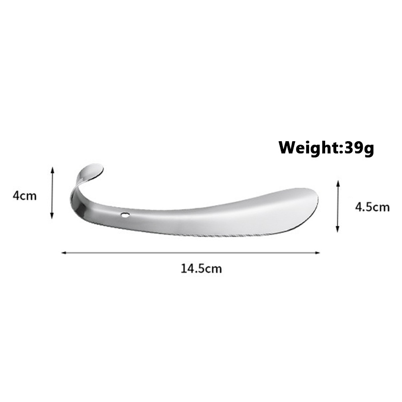 1 Chiếc Giày Kim Loại (42Cm + 15cm) Tay Cầm Dài Sáng Bóng Cho Người Lớn Tuổi / Trẻ Em