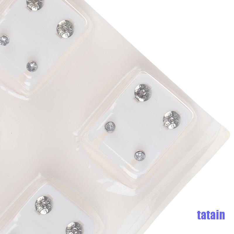 [Hàng mới về] Set 12 chốt chặn bông tai làm từ thép an toàn sức khỏe