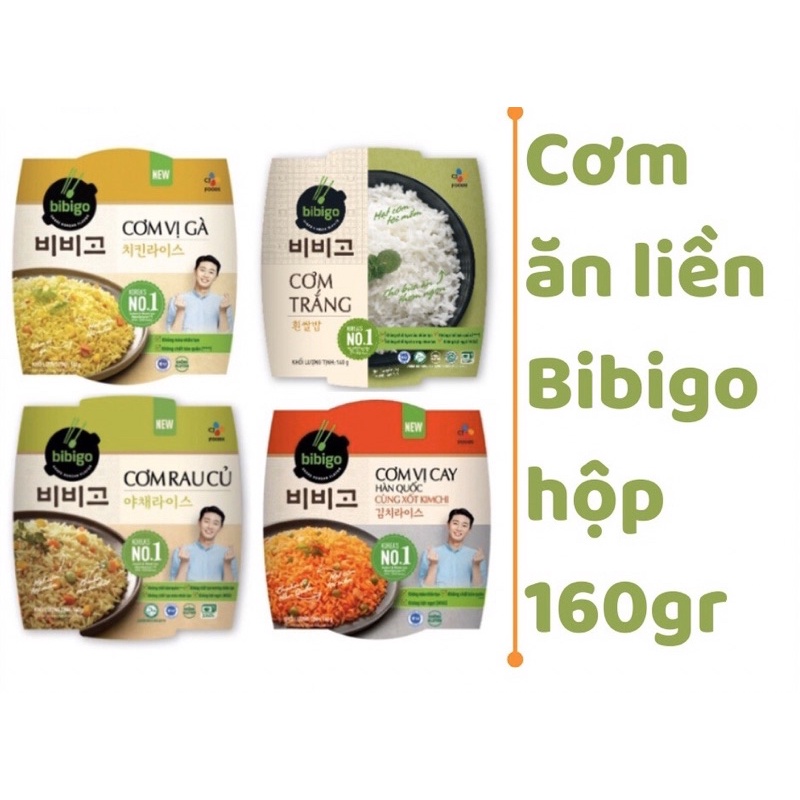 Cơm ăn liền Bibigo Hàn Quốc xốt kimchi  + Gà Kho rau củ