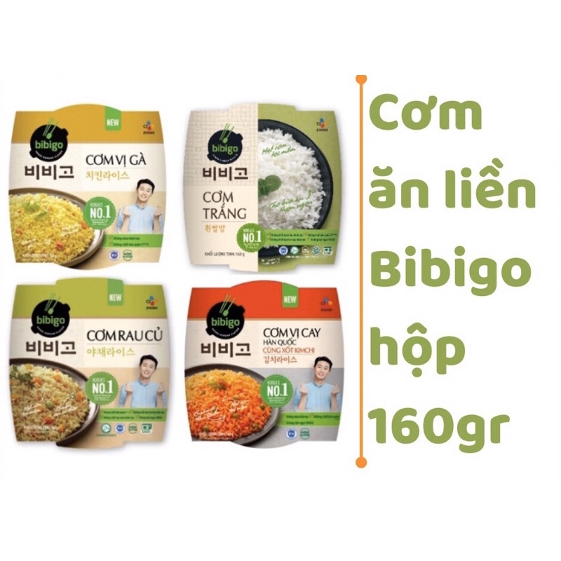 Cơm ăn liền Bibigo Hàn Quốc xốt kimchi 4 vị