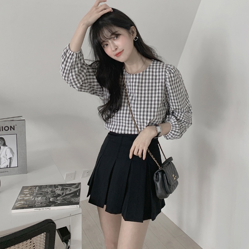 Áo Sơ Mi Tay Dài Cổ Tròn Thời Trang Cho Nữ