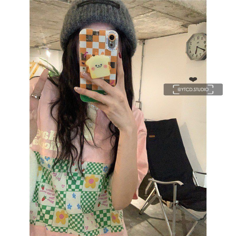 Áo polo Tay Ngắn Dáng Rộng Phong Cách Hàn Quốc Thời Trang Mùa Hè Cho Nữ