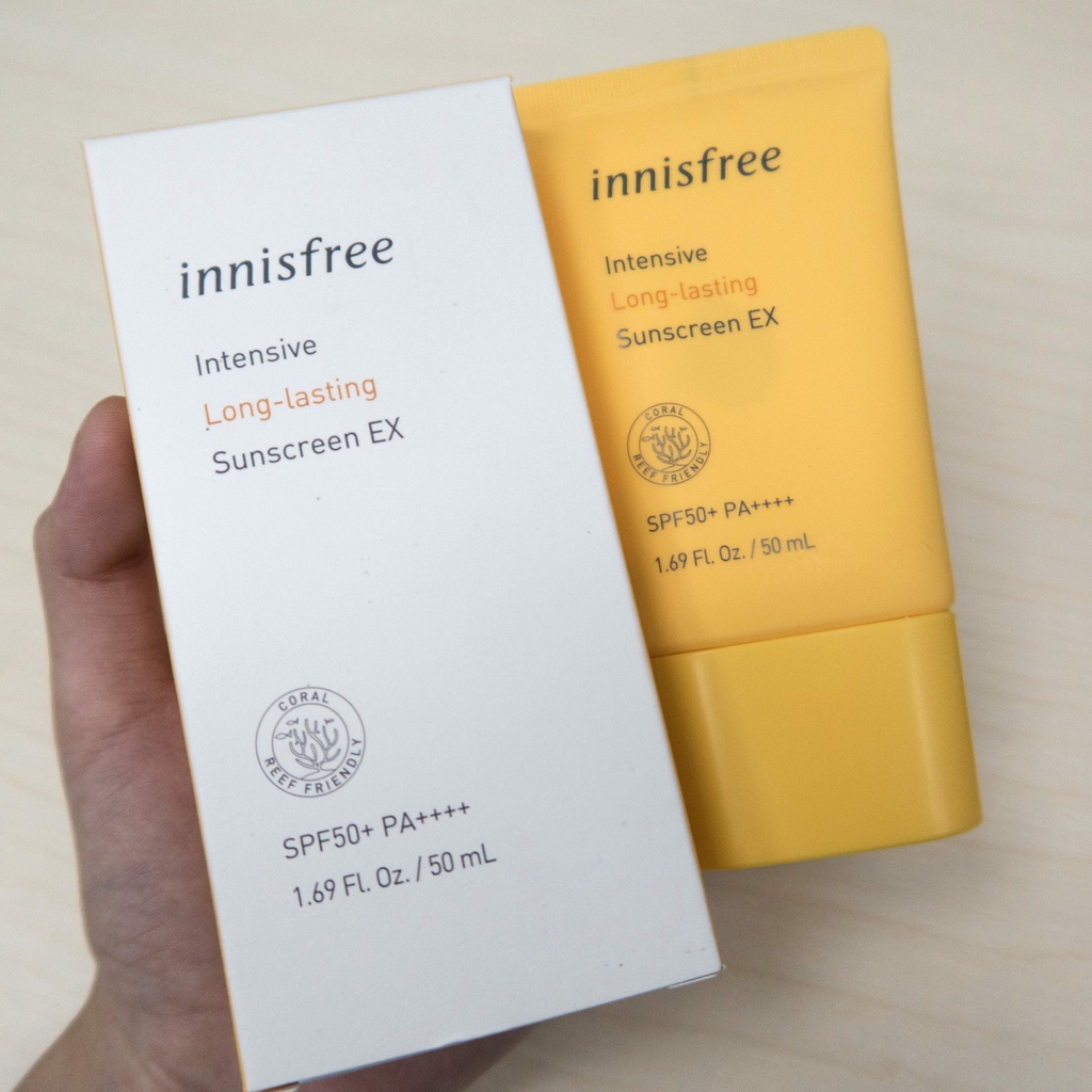 KEM CHỐNG NẮNG LÂU TRÔI INNISFREE INTENSIVE LONG LASTING/ANTI POLLUTION SUNSCREEN SPF50+ PA++++ 50ML