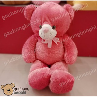 GẤU BÔNG TEDDY LÔNG CHỈ HỒNG KHỔ 1M4 CAO THẬT 1M2