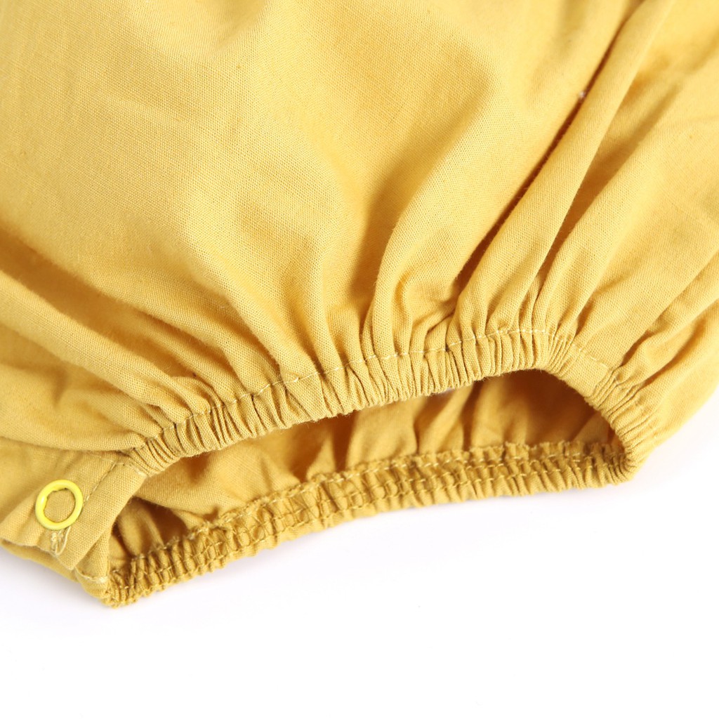 Áo liền quần Sanlutoz cotton sát nách kiểu công chúa mùa hè dễ thương cho bé