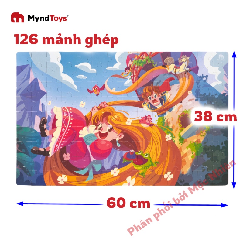 Đồ Chơi Xếp Hình Myndtoys Classic Tale Puzzle Aeriel Stream Công Chúa Tóc Mây Cho Bé Gái Trên 4 Tuổi - BỐ KHỦNG LONG